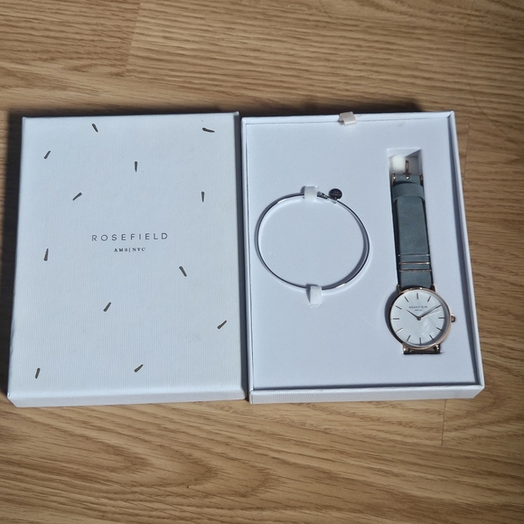 ROSEFIELD The West Village Elephant Grey Watch Gift Set NWT - Picture 2 of 7
